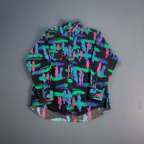 Wrangler Other - Wrangler Mens‎ Cactus All Over Print Cowboy Cut Regular Fit USA Large 16.5-34